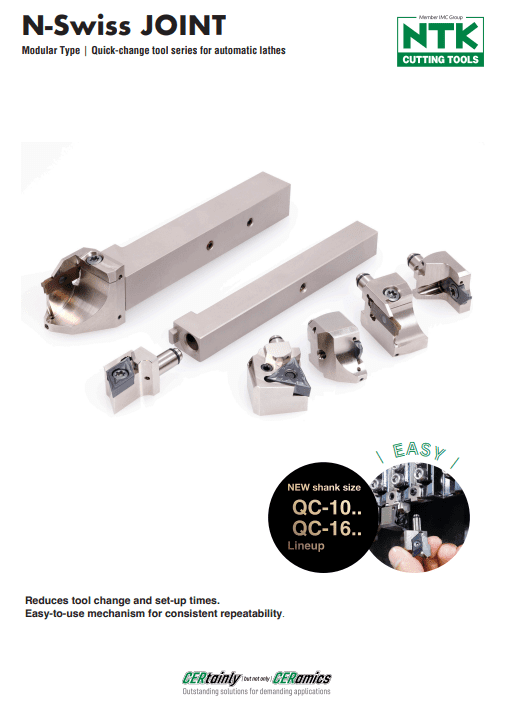 N-Swiss JOINT Modular Type (Shank size:10x10,16x16)| Quick-change tool series