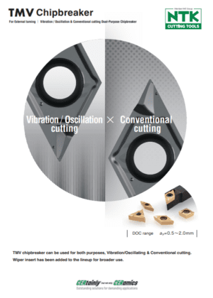 TMV Chipbreaker ｜ Vibration / Oscillation & Conventional cutting Dual-Purpose Chipbreaker