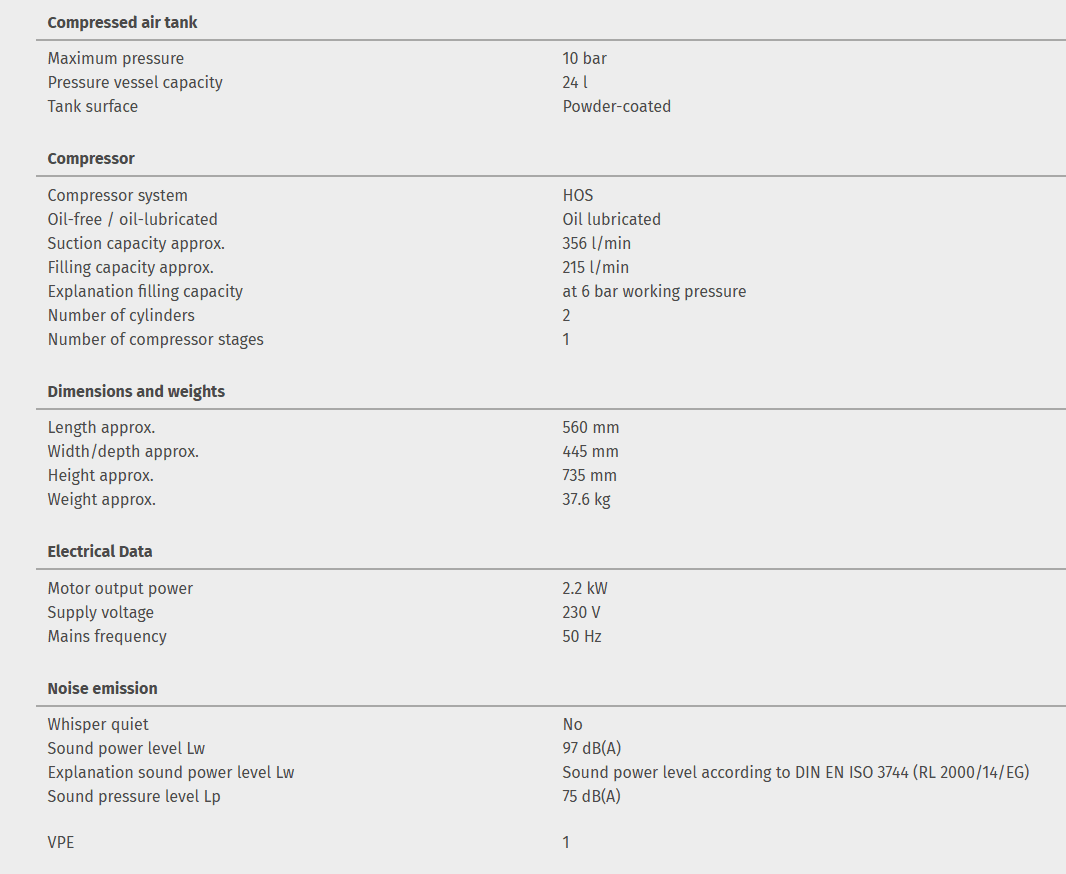 COMPACT-AIR 361/24 E - Image 4