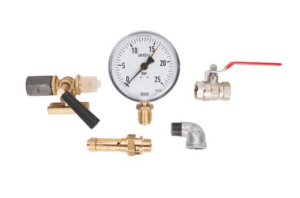 Basic set of fittings 1/2 "to 750 l, 16 bar