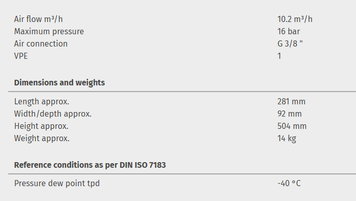 Cold regenerated adsorption dryer DRYPOINT AC 119 - Image 2