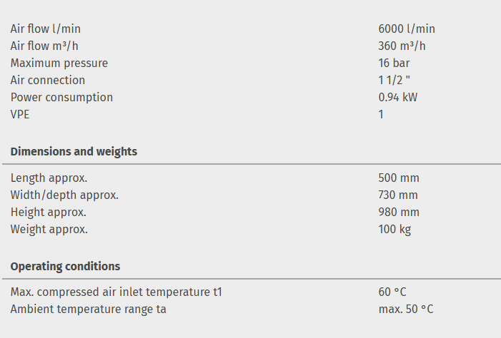 Compressed air refrigeration dryer ASD 360 - Image 2