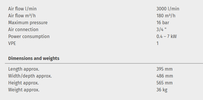 Compressed air refrigeration dryer AD 180 - Image 3