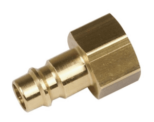 Plug-in nipple with inside thread