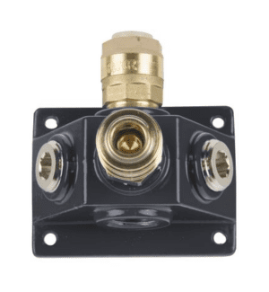 Air intake box with a one-hand clutch