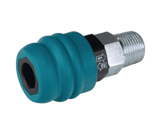 Composite safety quick coupling