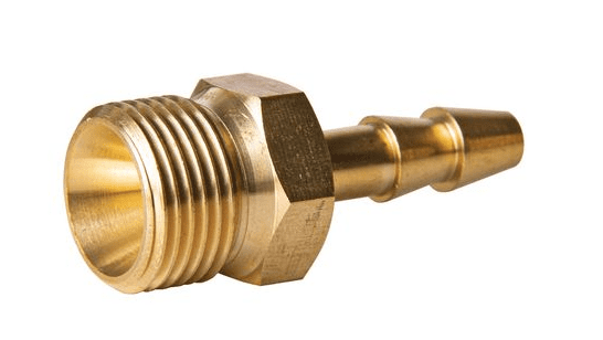 Hose nozzle with outside thread