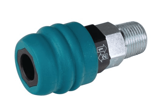 Composite safety quick coupling
