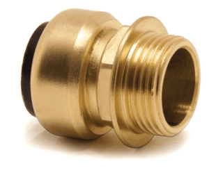 Straight screw-in connector (brass)