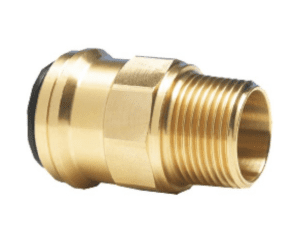 Straight screw-in connector (brass)