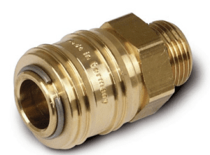 Coupling with external thread