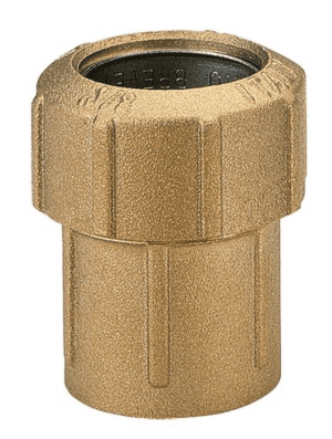 Straight screw-on connector (brass)