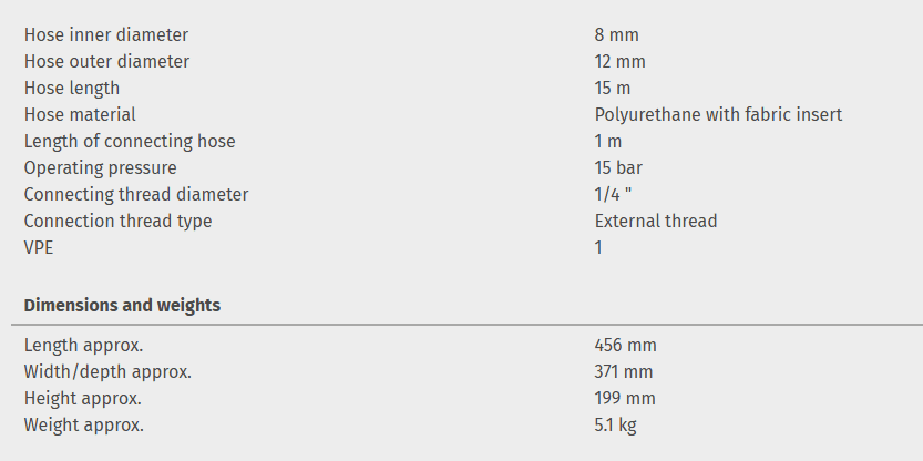 Hose reel SAR 8/15 SL TOP - Image 2