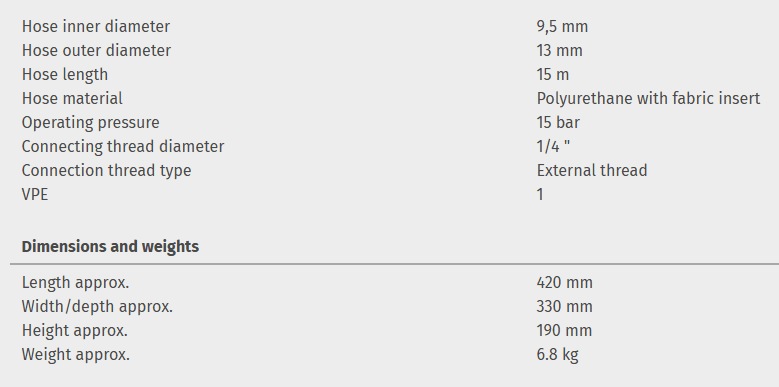 Hose reel SAR 9.5/15 PRO - Image 2