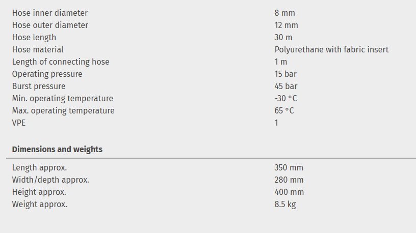 Compressed air hose reel DST 8/32 - Image 2