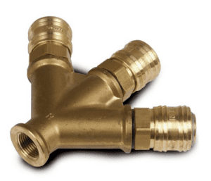 Distributor  3 x 3/8" with coupling (cardboard box)