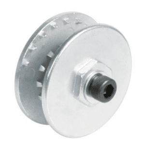 Special carrier wheel for coarse cleaning discs  single