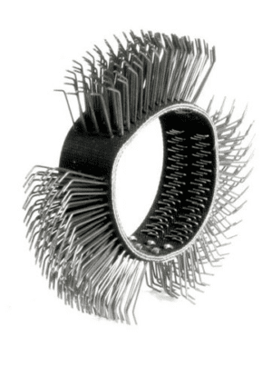 Wire brush belt  roughly 23 mm