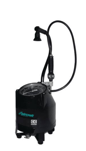 Tyre inflator portable and calibrated with double-sided petrol station plug  SFM-G