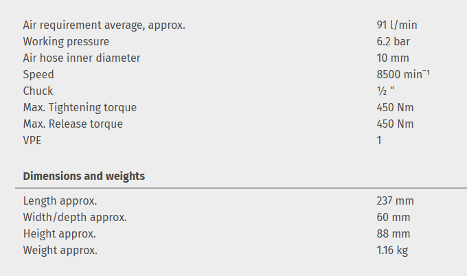 Angle impact wrench WSS ½" HT PRO - Image 3