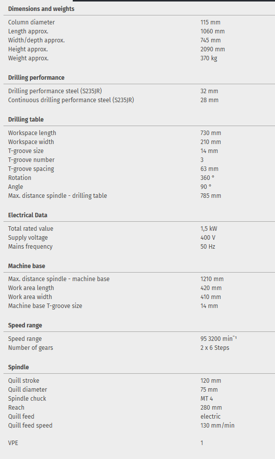 Gear drilling machine OPTIdrill DH 40CTPED - Image 2