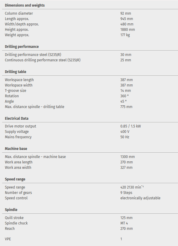 Upright drill OPTIdrill DP 33BV - Image 4