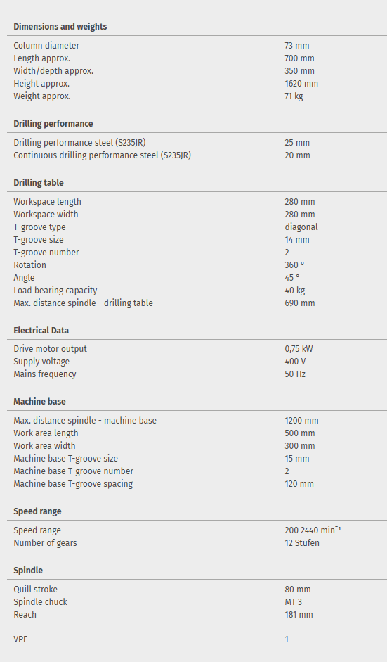 Upright drill OPTIdrill DQ 25 - Image 6