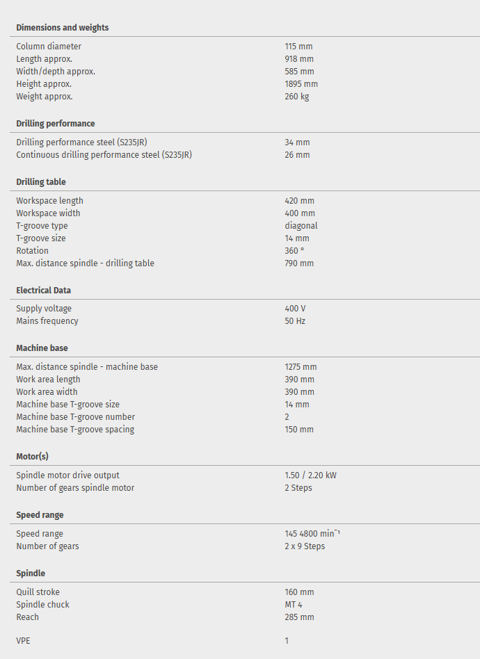 Upright drill OPTIdrill B 34H - Image 3