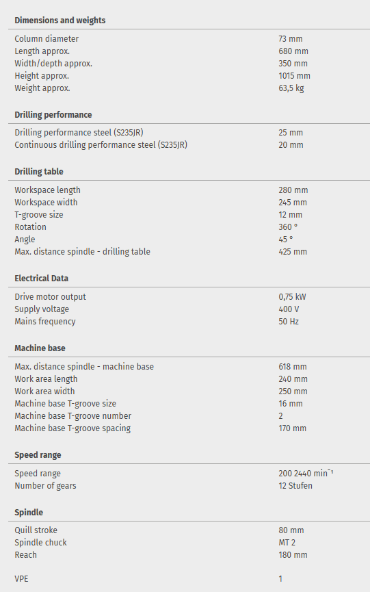 Bench drill OPTIdrill D 23Pro (400 V) Special offer set - Image 7