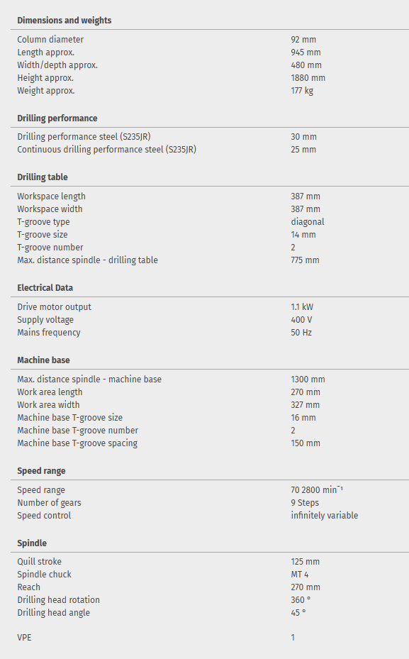 Upright drill OPTIdrill DP 33V Special offer set - Image 7