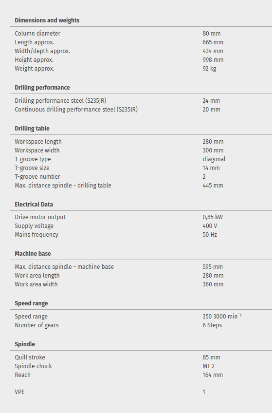 Bench drill OPTIdrill DH 24FT Special offer set incl. vice - Image 6