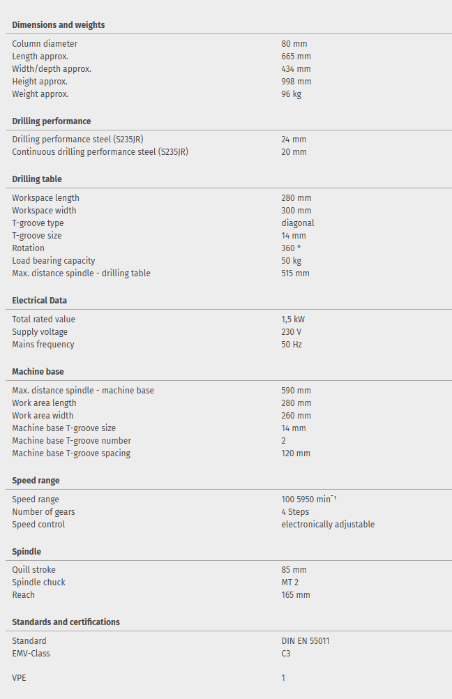 Bench drill OPTIdrill B 24HV Special offer set - Image 5