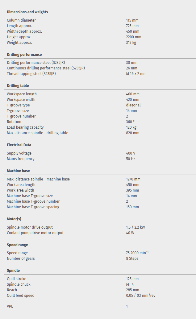 Upright drill OPTIdrill DH 32GS - Image 5