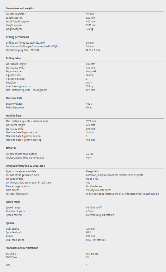 Upright drill OPTIdrill DH 32GSV - Image 5