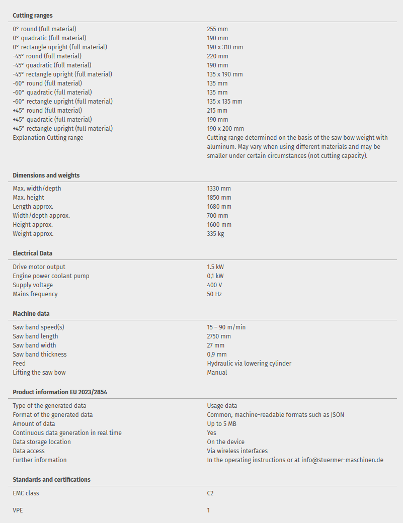 Metal band saw OPTIsaw SD 300V - Image 4