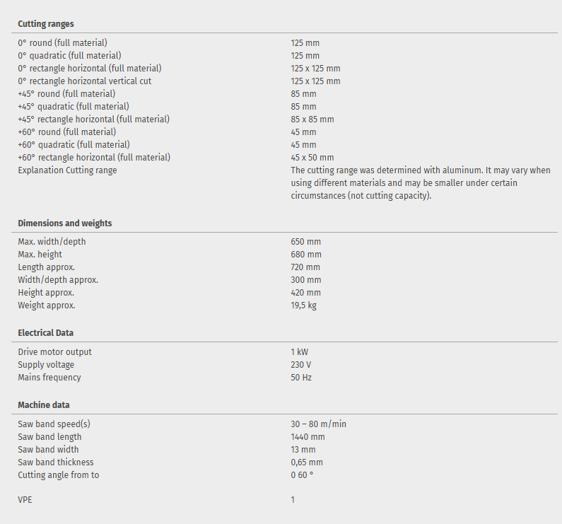 Miter band saw OPTIsaw SP 13V - Image 5